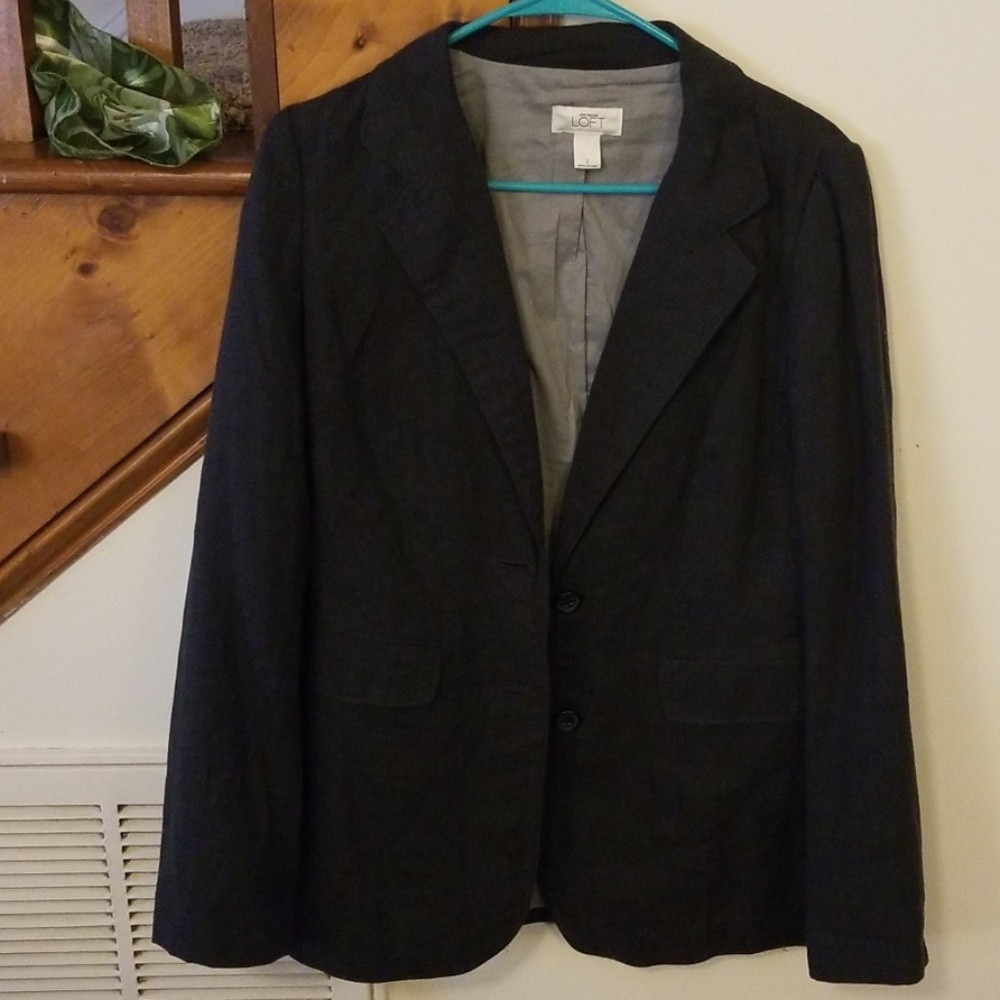 Ann Taylor Loft size 2 Charcoal jacket